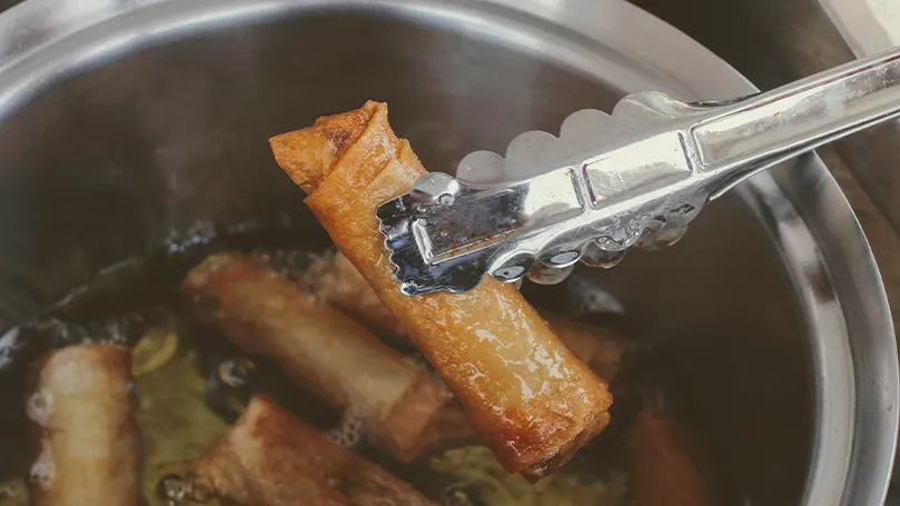 Food being fried