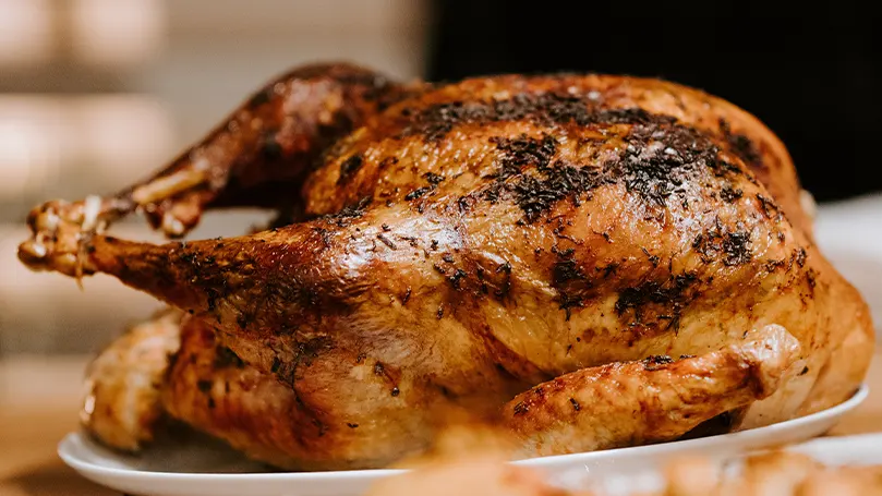 An image of a roasted turkey