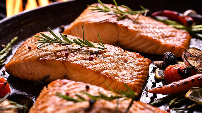 grilled salmon fish