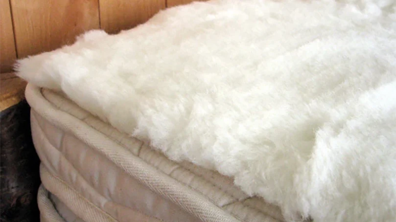 a lamb wool mattress topper