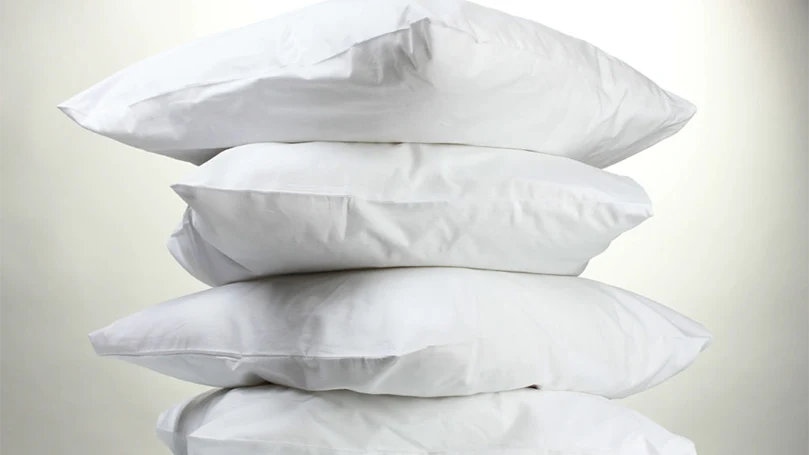 an image of stacked pillows