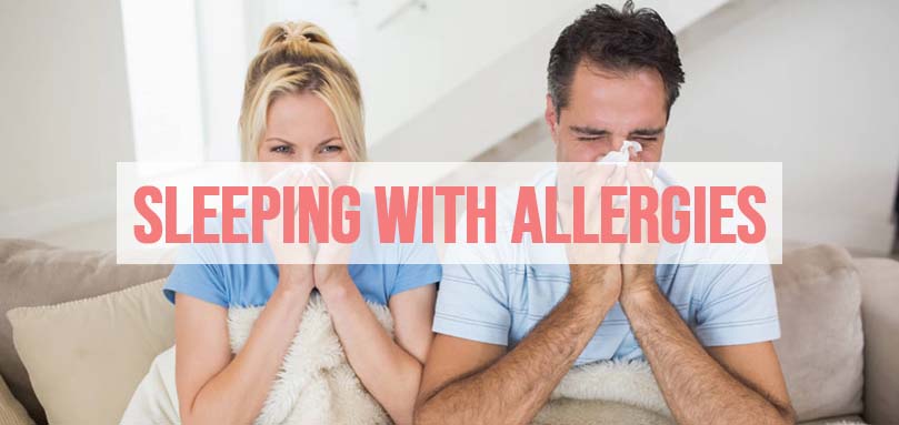 an image of a couple that is sleeping with allergy