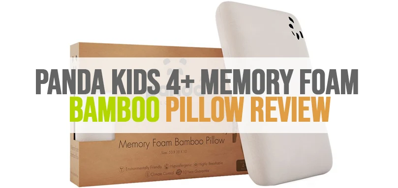 a featured image of panda kids 4+ memory foam bamboo pillow