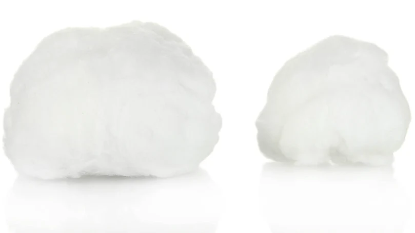 an image of a polyester fiber pillow's fill