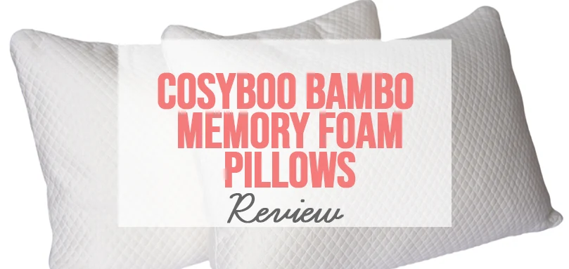 a product image of cosyboo luxury bamboo memory foam pillow