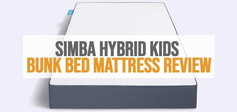 A featured image of simba hybrid kids bunk bed mattress review.