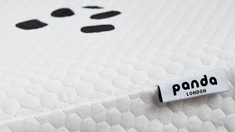 A close up image of Panda Kids Bamboo cot mattress.