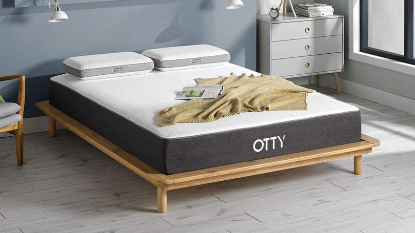 OTTY hybrid mattress on bed