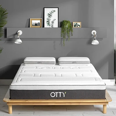 a product image of otty pure hybrid bamboo & charcoal mattress