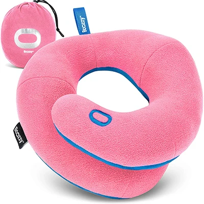 a product image of BCOZZY Chin Supporting Kids Travel Pillow