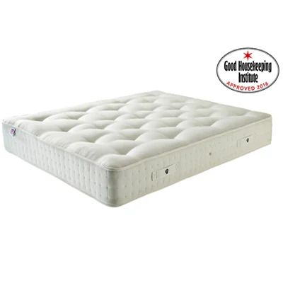 a product image of a white Rest Assured Adleborough 1400 Pocket Ortho mattress