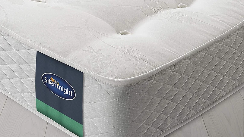 a corner of Silentnight Miracoil Ortho mattress