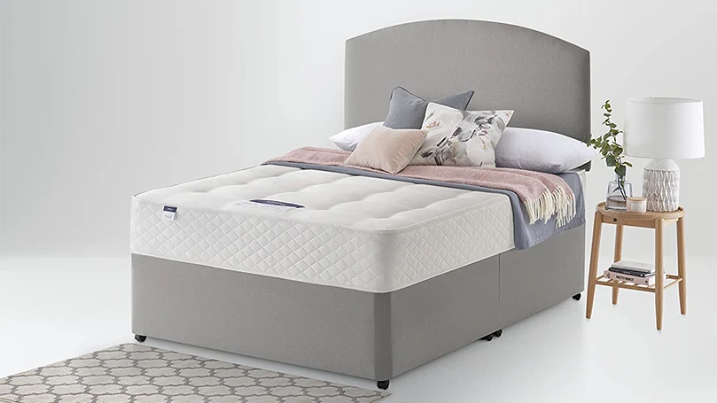 a Silentnight miracoil ortho mattress in a bedroom