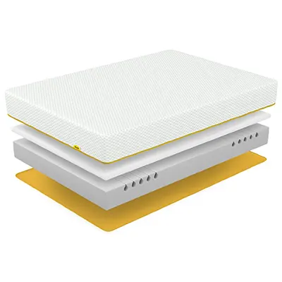 Product image of Eve Lighter Mattress showing its layers