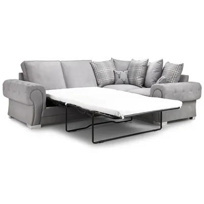 Product image of Honeypot Verona Grey Fabric Corner Sofa.
