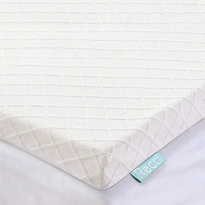 a product image of RECCI Memory Foam Mattress Topper