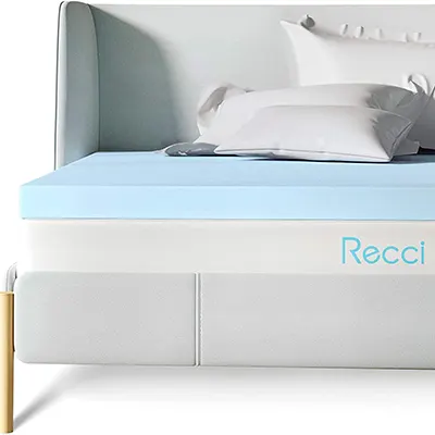 Small product image of Recci Gel Infused Memory Foam Mattress Topper