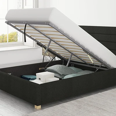 A product image of OTTY Ottoman storage bed.