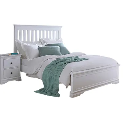 Product image of Westpoint Mills Cambridge White Wooden Bed.