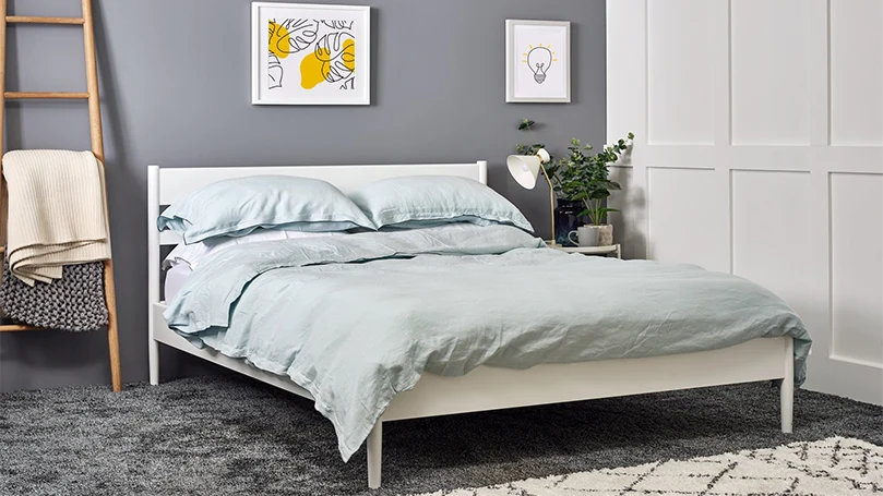 an image of eve minimal bed frame