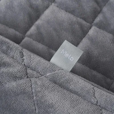 a product image of mela weighted blanket