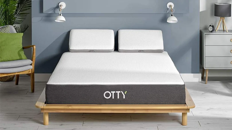 an image of otty original hybrid mattress in a bedroom