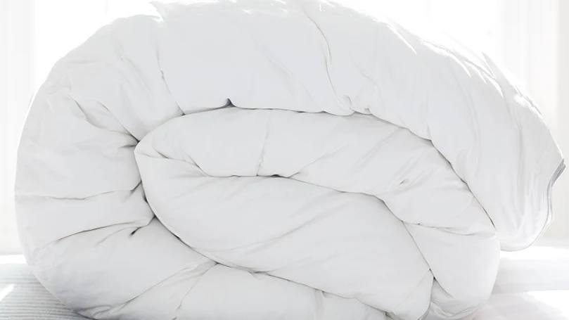 scooms double hungarian goose down duvet rolled