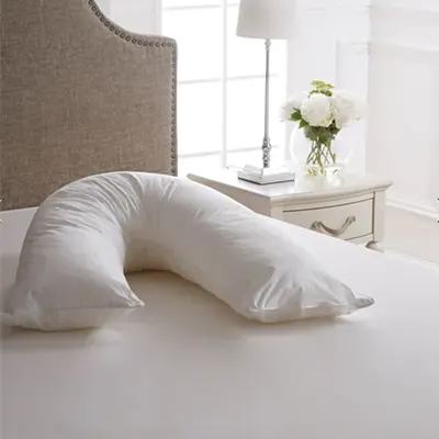 a product image of the Dorma Full Forever V-Shaped Firm-Support Pillow