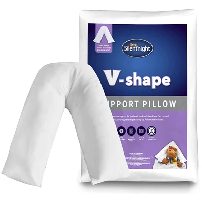 a product image of Silentnight V Pillow package