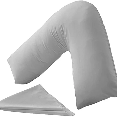 a product image of night zone v shaped pillow