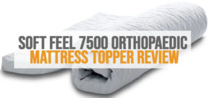 an image of soft feel 7500 memory foam orthopaedic mattress topper