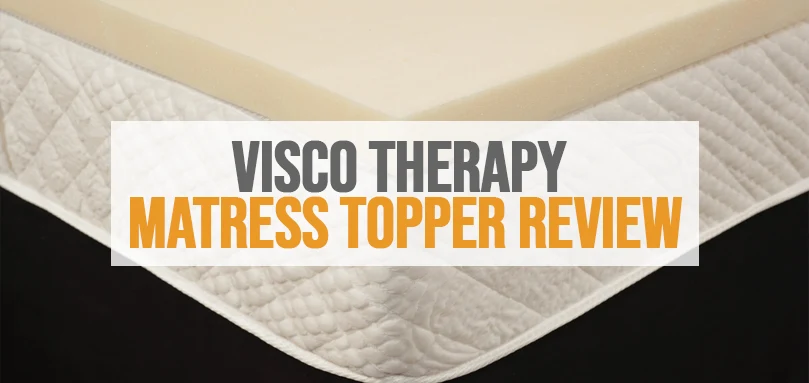 an image of visco therapy mattress topper review