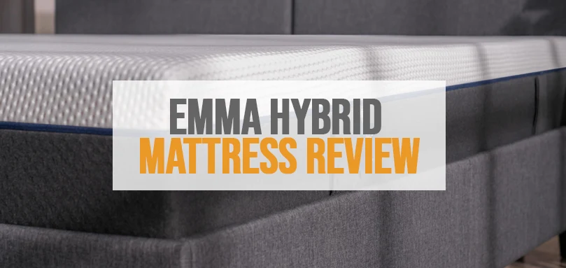 a featured image of emma hybrid mattress review