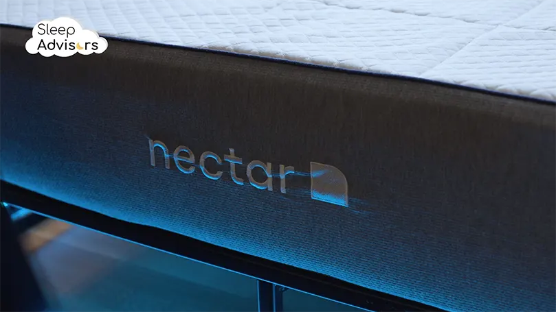 a close shot of nectar memory foam mattress
