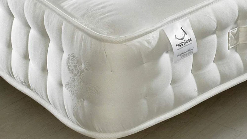 a close up image of Happy Beds Signature Platinum 2000 mattress