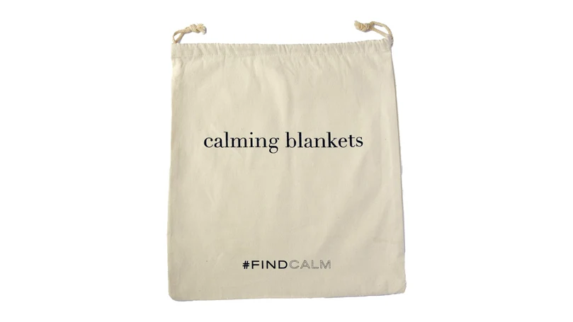 an image of package of calming blankets weighted blanket