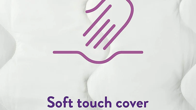 an image of soft to touch cover of Slumberdown Airstream mattress topper