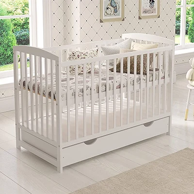 a product image of Jacob Wooden Baby Cot Bed