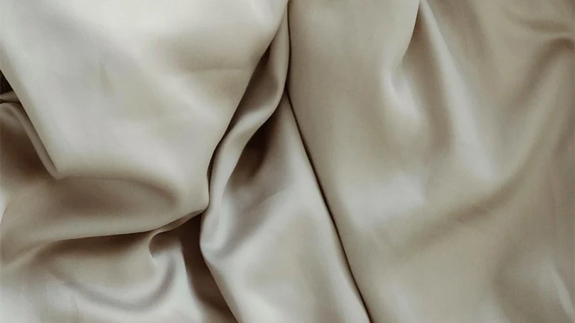 a close up image of Mela Chill Eucalyptus Weighted Blanket