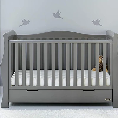 Small product image of Obaby Stamford Sleigh Luxe Cot Bed