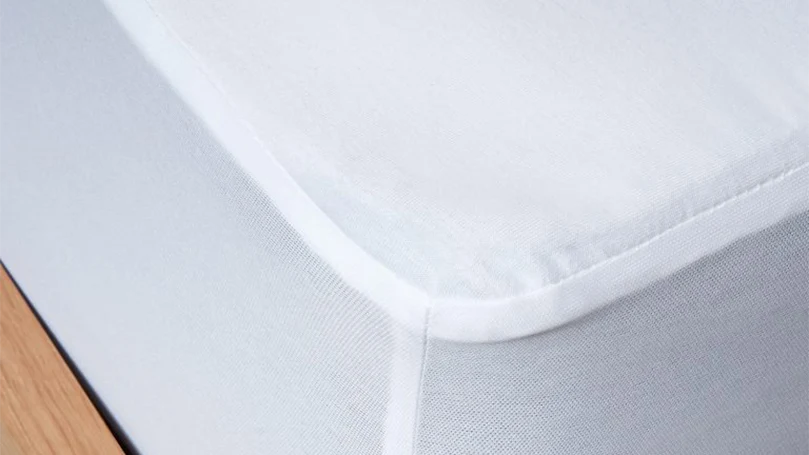 an image of corner of panda bamboo mattress protector