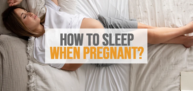 a featured image of how to sleep when pregnant
