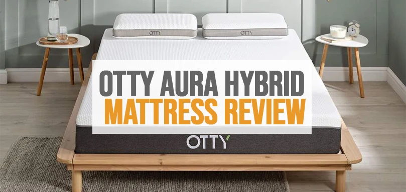 a featured image of otty aura hybrid mattress review