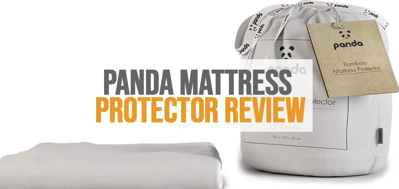 a featured image of panda bamboo mattress protector