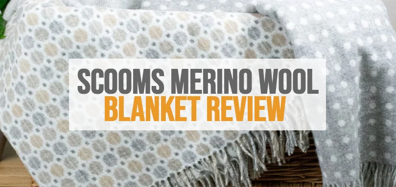 a featured image of scooms merino wool blanket review