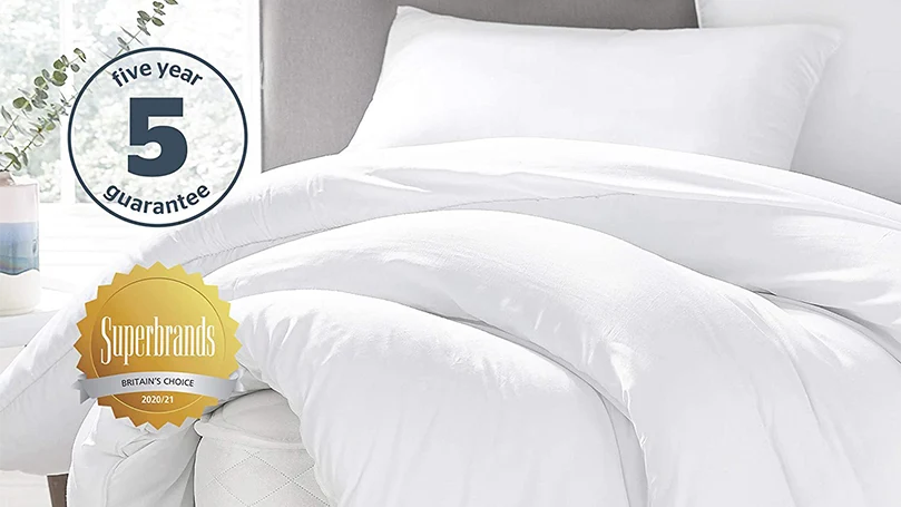 an image of silentnight deep sleep duvet on a bed