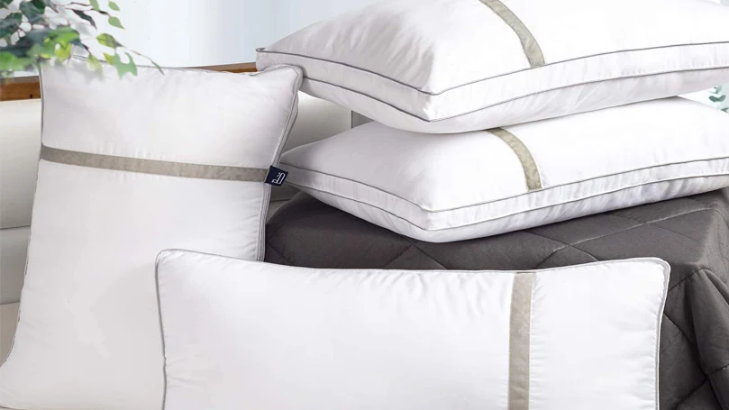 an image of BedStory 2Pack pillows stacked on a bed