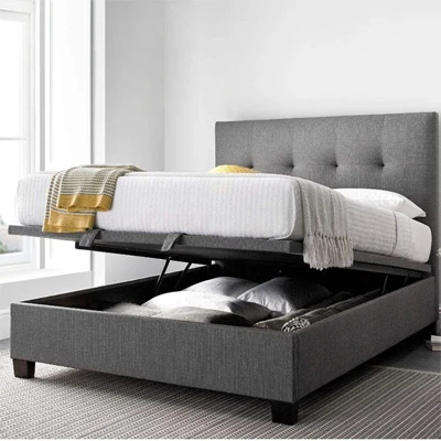 a product image of Happy Beds Yorkie Grey Ottoman Bed