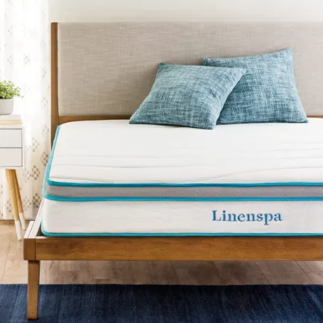 a product image of Linenspa 20 cm Memory Foam and Coil Spring Hybrid Mattress