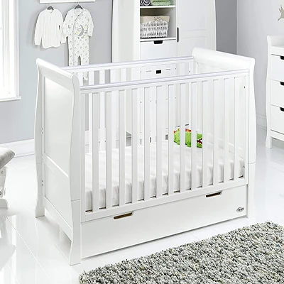 A product image of Obaby Stamford Classic Sleigh Cot Bed
